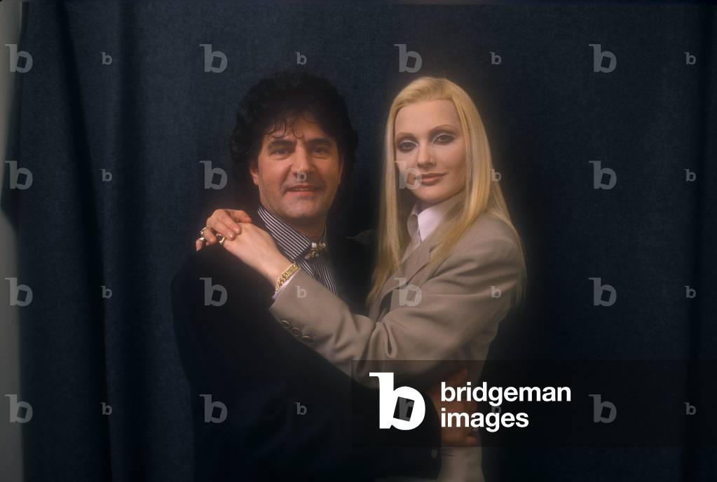 Sanremo Music Festival 1989. Italian pop singers Fausto Leali and Anna Oxa (photo)