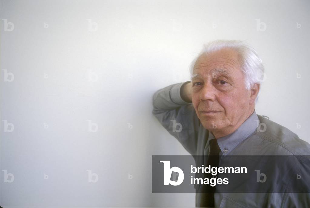 Turin, 1995. Italian poet Luciano Erba (photo)