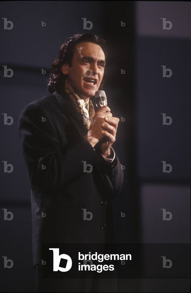 Sanremo Music Festival 1989. Italian pop singer Riccardo Fogli (photo)