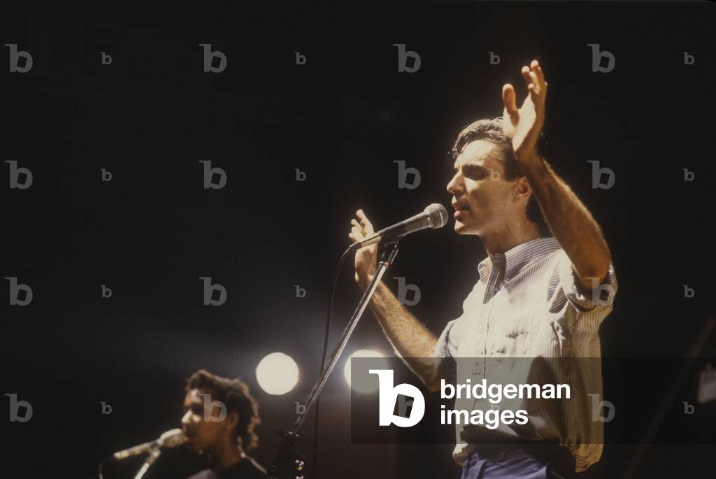 Bologna, 1981. David Byrne performing with the Talking Heads/Bologna, 1981. David Byrne in concert with i Talking Heads -