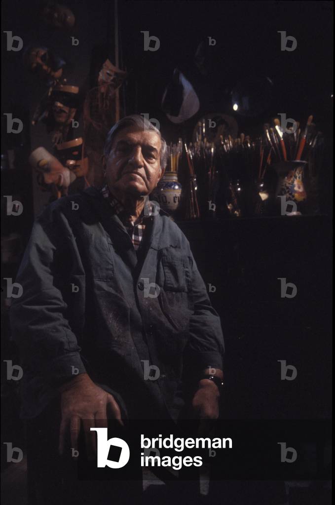 Gregorio Sciltian in his Studio (1980)