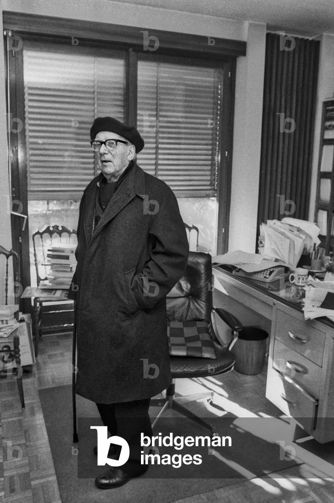 Lugano, Switzerland, 1981. Italian writer Giuseppe Prezzolini/Lugano, Svizzera, 1981. Lo scrittore Giuseppe Prezzolini -