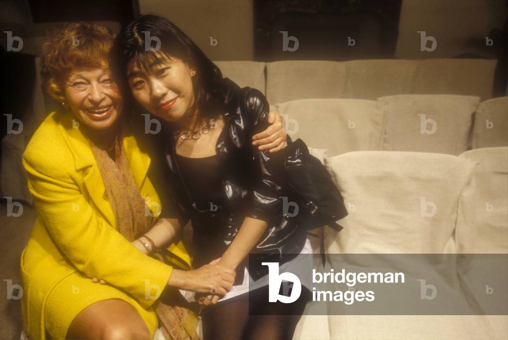 Publisher Inge Feltrinelli and Japanese writer Banana Yoshimoto, Rome, 1996 (photo)