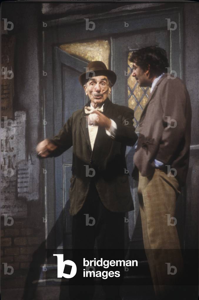 Rome, Quirino Theater, 1981. Italian playwright Eduardo De Filippo acting in the play written by himself 
