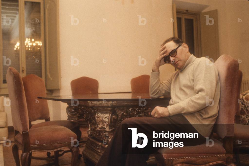 Ennio Morricone in His House (about 1985)