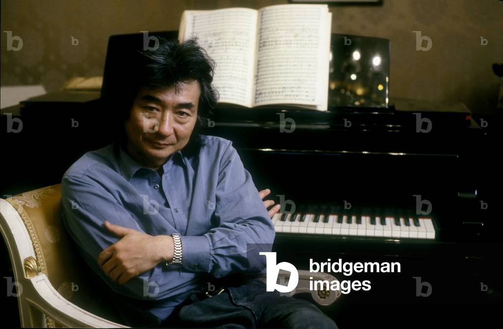 Japanese conductor Seiji Ozawa, 1989 (photo)