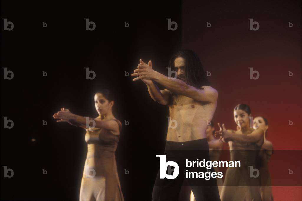 Rome, Olympic Theater, 1995. Spanish flamenco dancer Joaquin Cortes/Roma, Teatro Olimpico, 1995. Il ballerino di flamenco Joaquin Cortes -