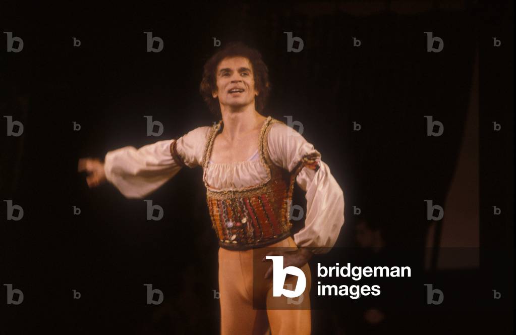 Portrait of the Russian dancer Rudolf Nureyev (Nureiev, Nuriev or Nureev or Nureyev, 1938-1993)
