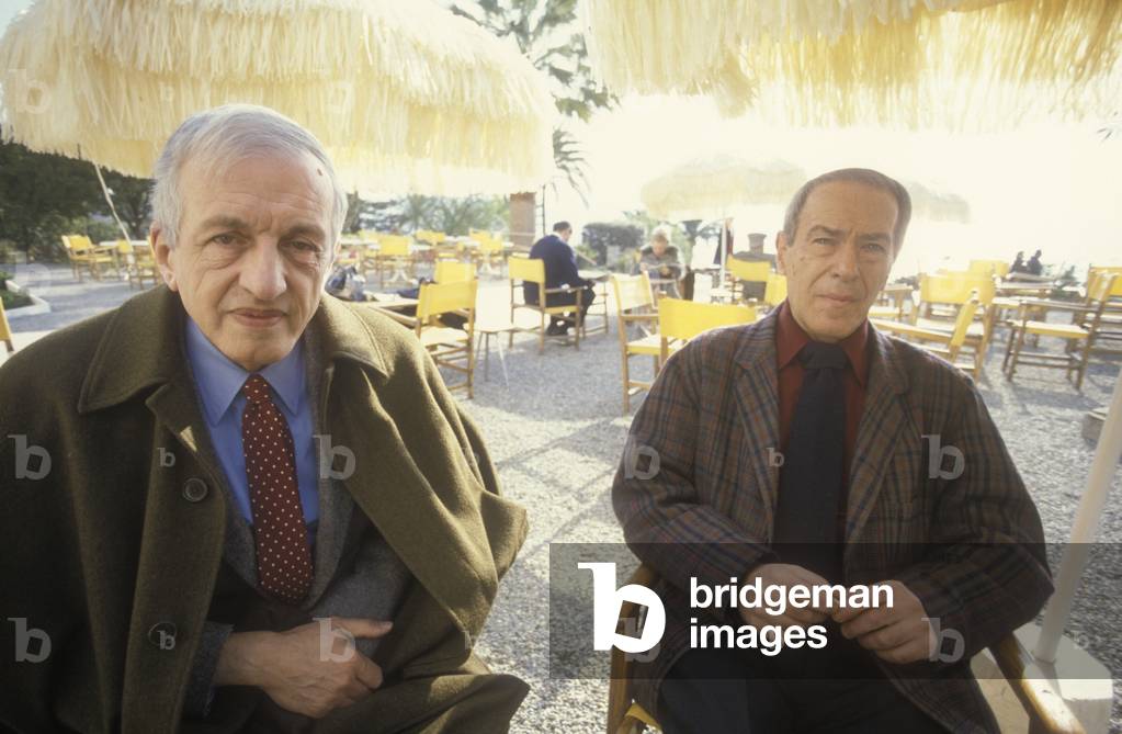 Italian writers Carlo Fruttero e Franco Lucentini, about 1988 (photo)