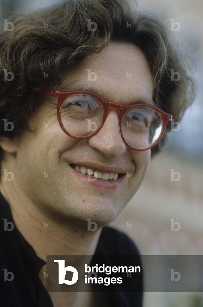 Venice Lido, Venice Film Festival 1985. German director Wim Wenders, at the festival with the movie “” Docu Drama””/Lido di Venezia, Mostra del Cinema di Venezia 1985. He registered Wim Wenders, alla Mostra con il film “” Docu Drama””” -