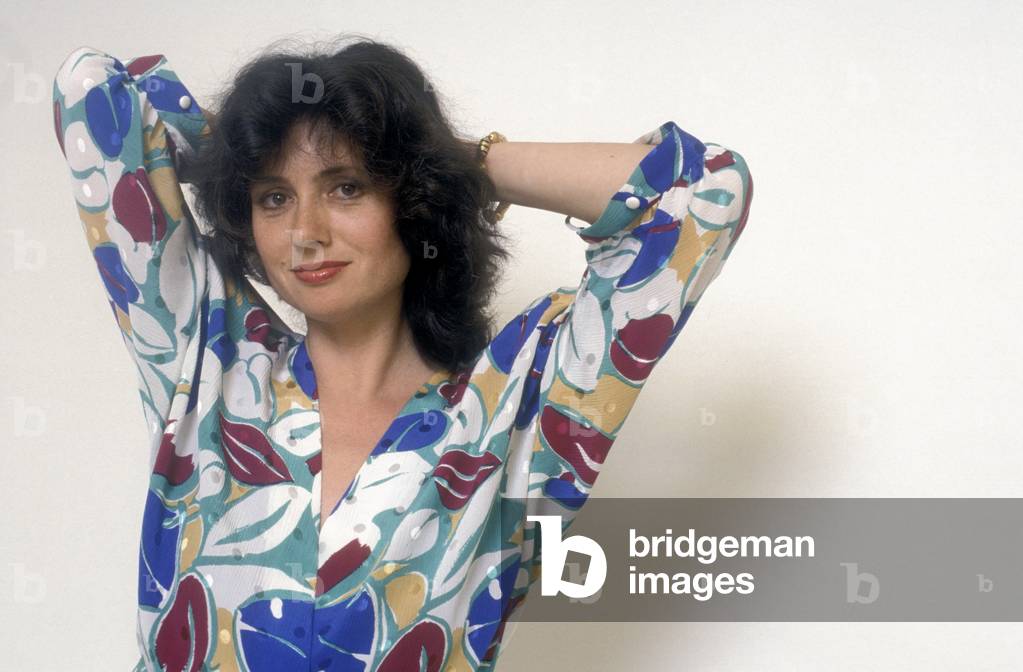 Sanremo Music Festival 1985. Italian pop singer Gigliola Cinquetti, at the Festival with the song 