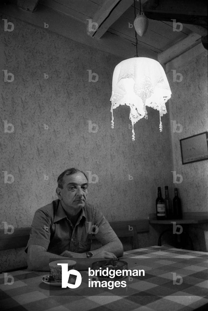Portrait of the Italian writer Goffredo Parise, 1979.