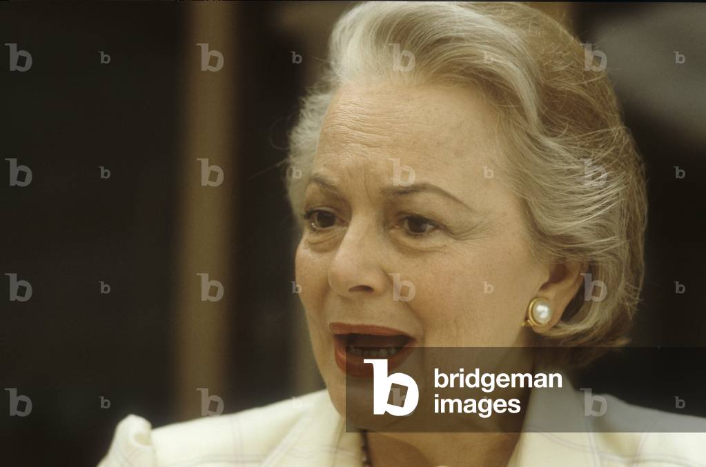 Actress Olivia de Havilland, about 1985 (photo)