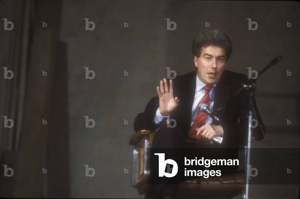 British writer Ken Follett, about 1985/Lo scrittore Ken Follett, 1985 circa -