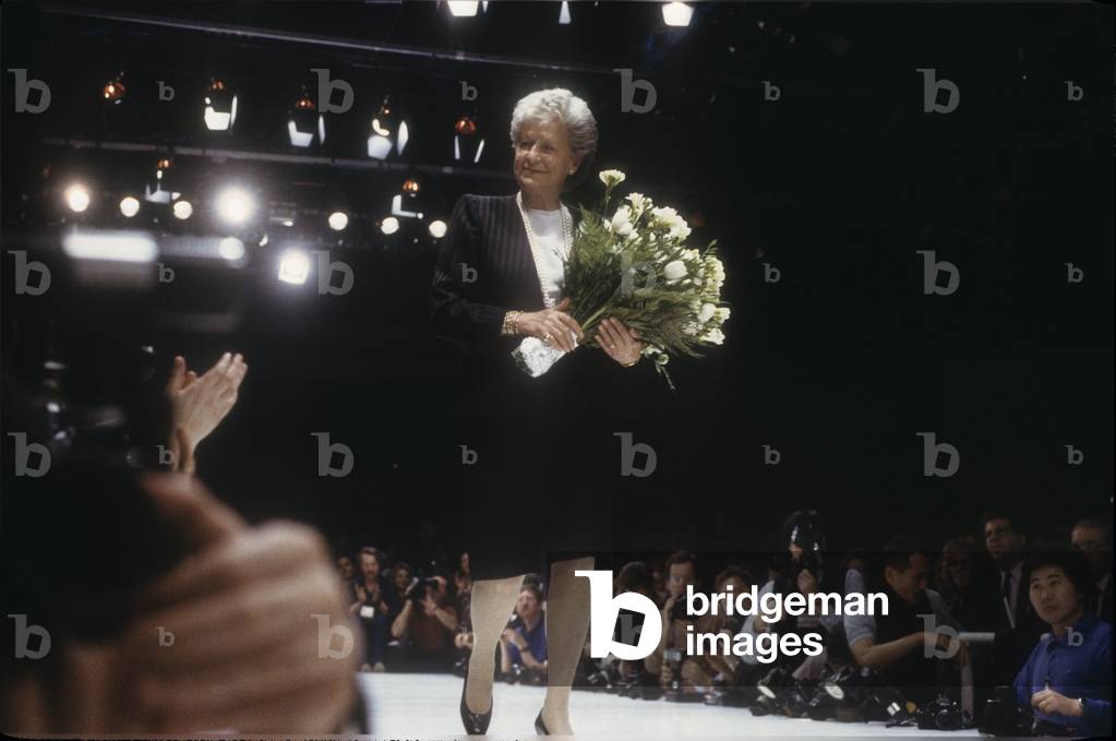 Milan about 1988. Fashion designer Mila Schön (photo)