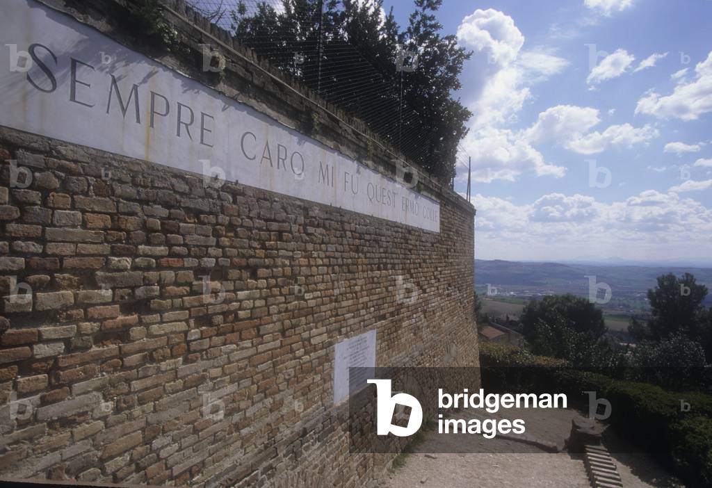 Recanati, Mount Tabor, known as the hill of the Infinite because of this place Giacomo Leopardi wrote in his poem 