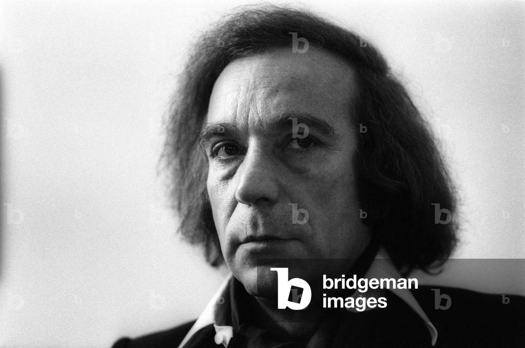 Portrait of psychologist and psychanalist Rene Major in 1980