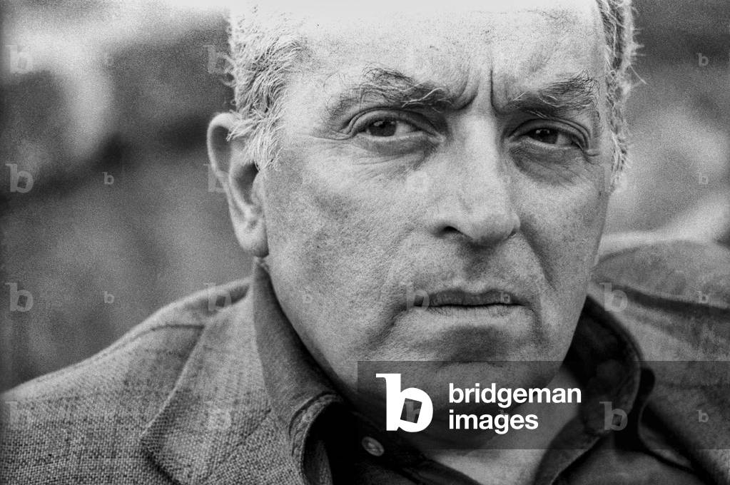 Rome, 1980. Italian writer Luigi Malerba (nom de plume of Luigi Bonardi) (photo)