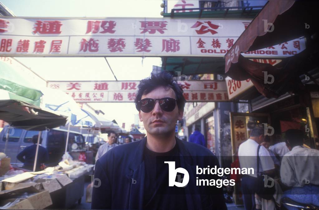 Sanremo in the World Tour 1990. Italian pop singer Pino Mango in New York (photo)