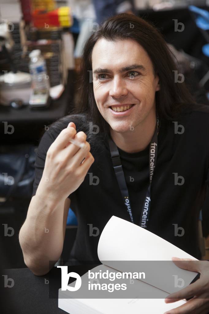 Lyon, Quais du Polar 2017. French crime writer Sire Cédric (photo)