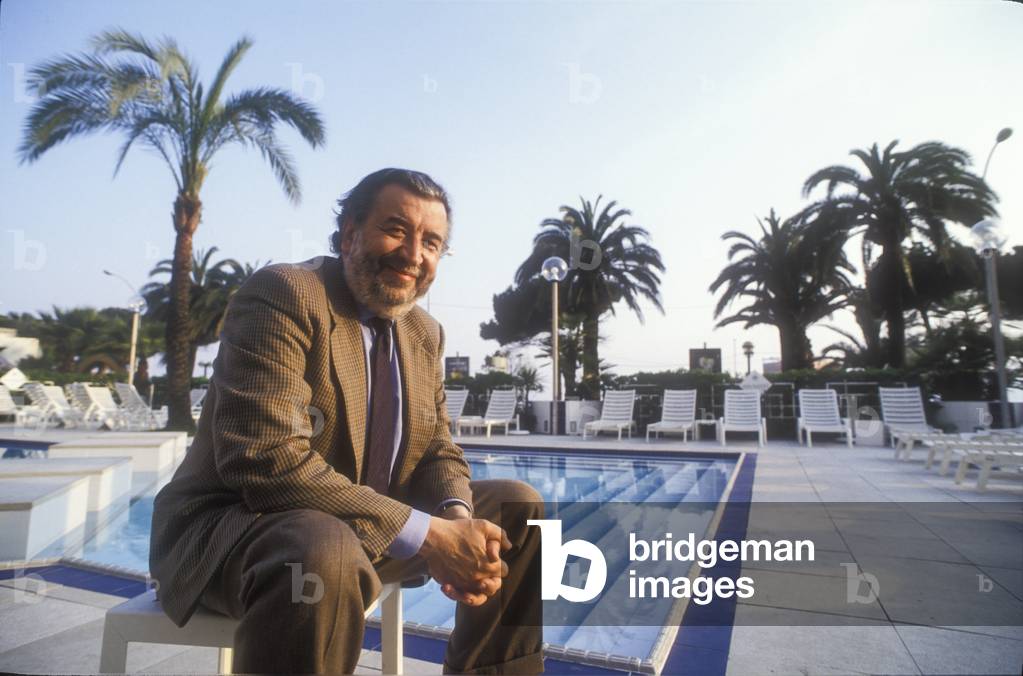 Cannes Film Festiival 1991. Italian movie director Pupi Avati, in competition with his movie 