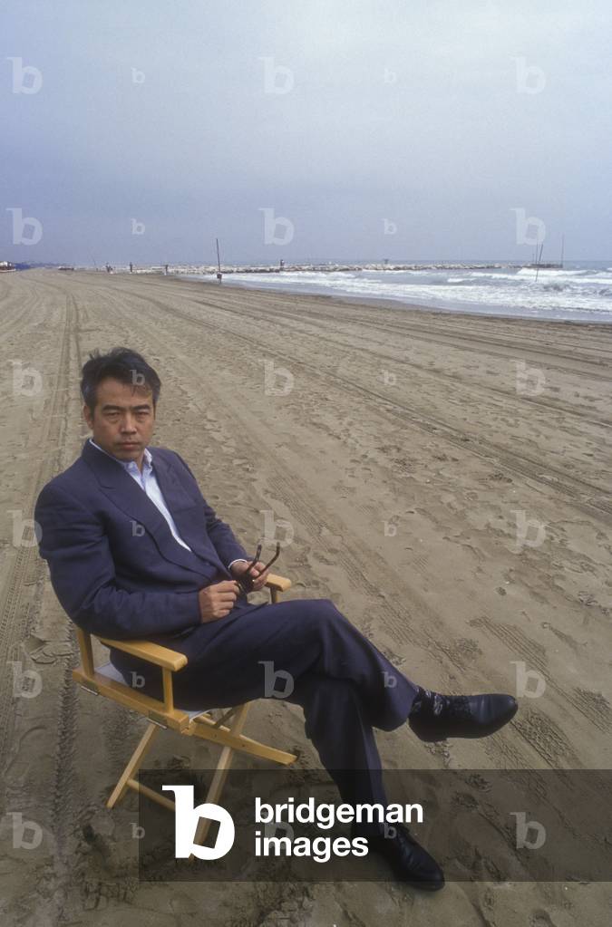 Chinese director Chen Kaige, Venice Lido, Venice Film Festival, 1993 (photo)
