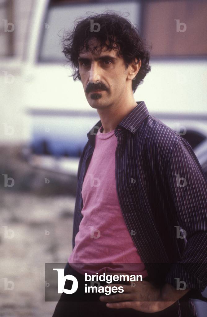 Portrait of rock musician Frank Zappa in 1982.