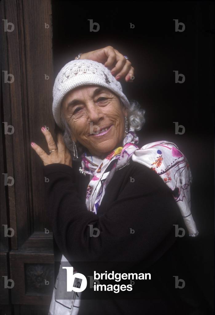 Portrait of the Spanish writer Carmen Martin Gaite in 1998.