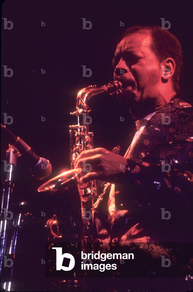 Milan, 1980. Jazz saxophonist Ornette Coleman in concert (photo)