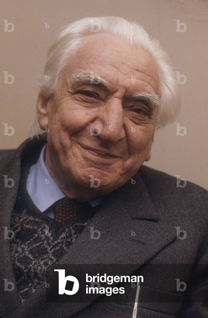 Milan, 1980 Italian psychologist Cesare Musatti/Milano, 1980 Lo psicologo Cesare Musatti-