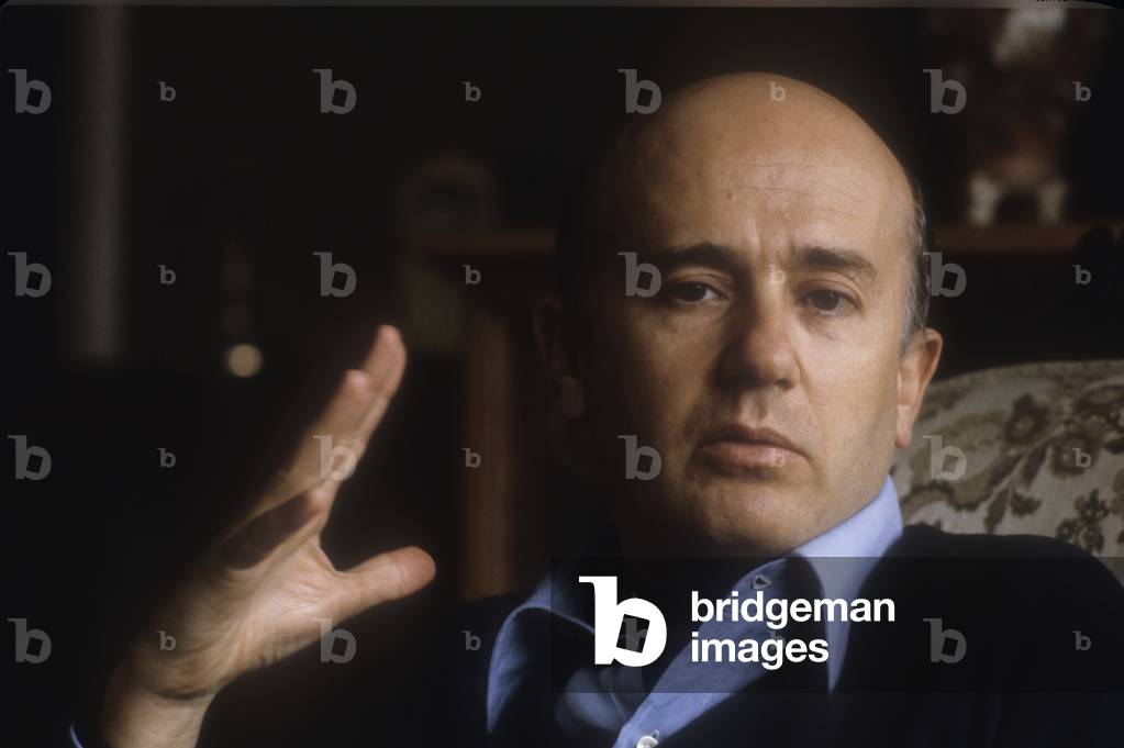 Rome, 1980. Italian journalist Roberto Gervaso (photo)