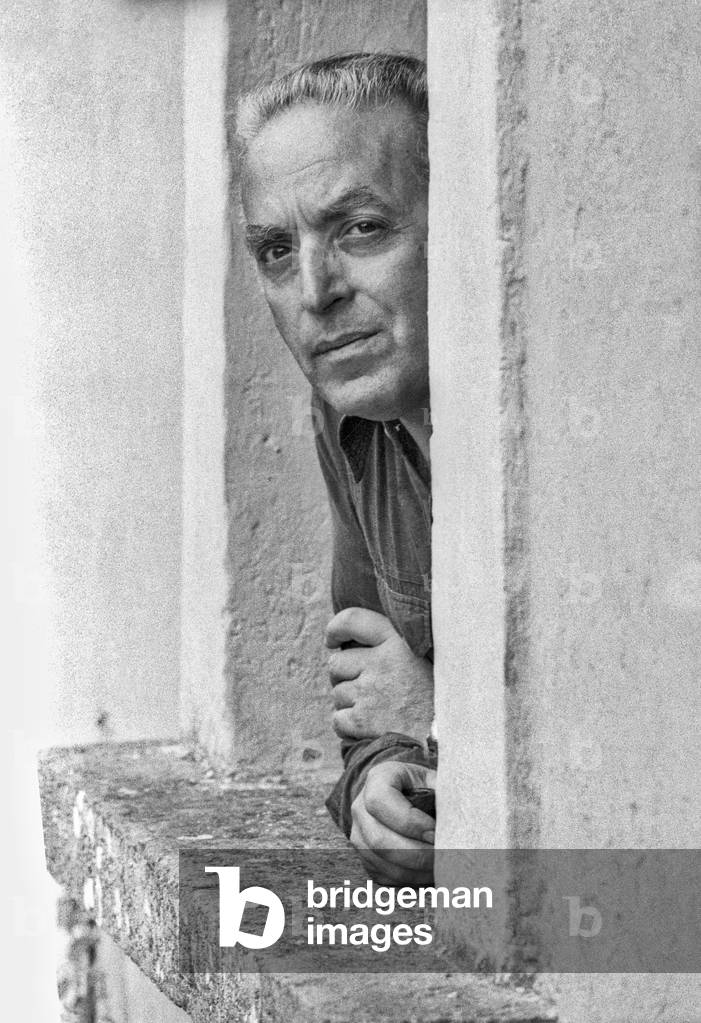 Rome, 1980. Italian writer Luigi Malerba (nom de plume of Luigi Bonardi) (photo)