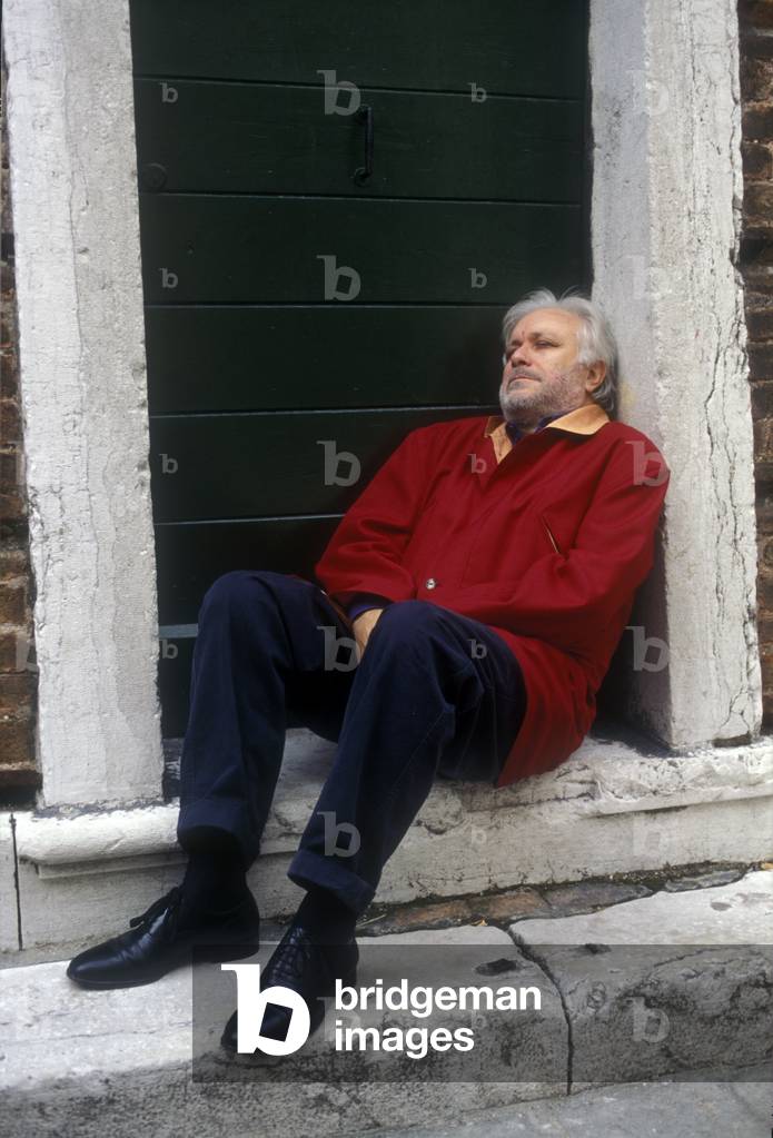 Venice, 1993. Italian writer Luciano De Crescenzo (photo)