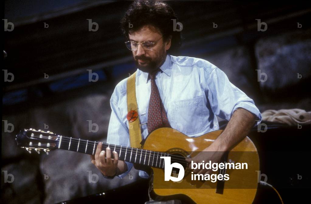 Italian singer-songwriter Ivano Fossati, about 1990 (photo)