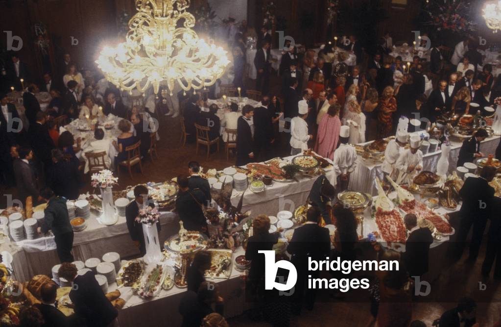 Venice Film Festival, about 1988. Party