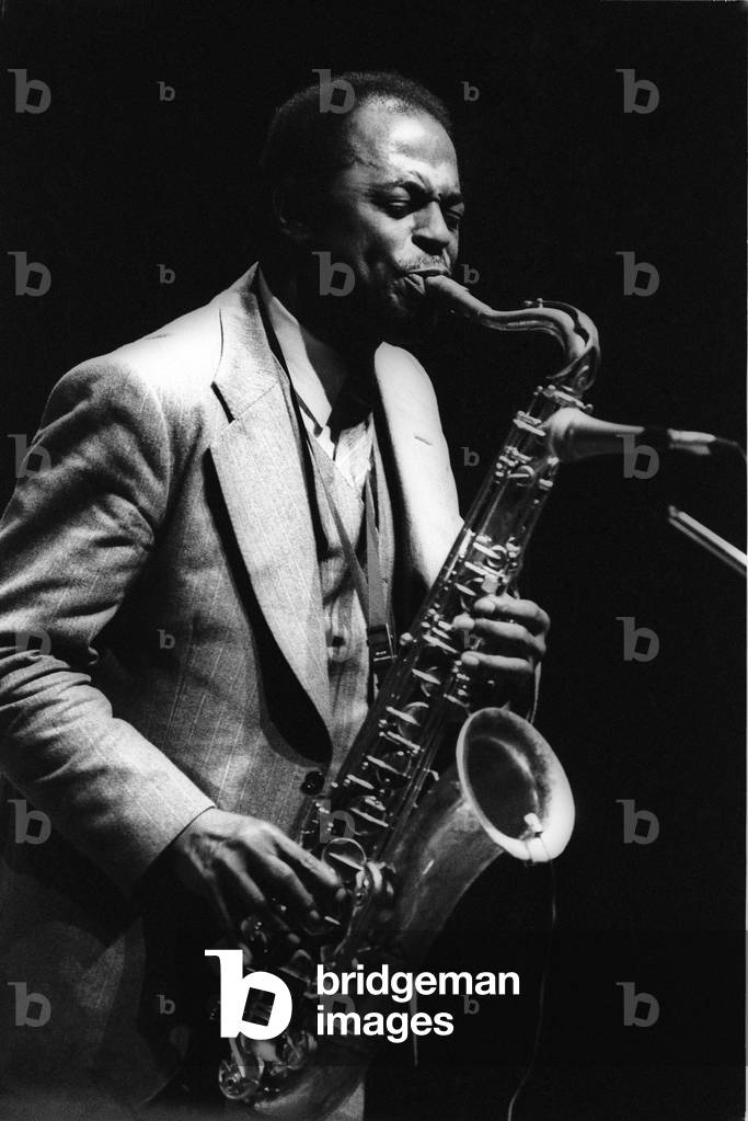 Rome, 1980. Jazz saxophonist Archie Shepp performing/Roma, 1980. The sassofonista jazz Archie Shepp in concerto -