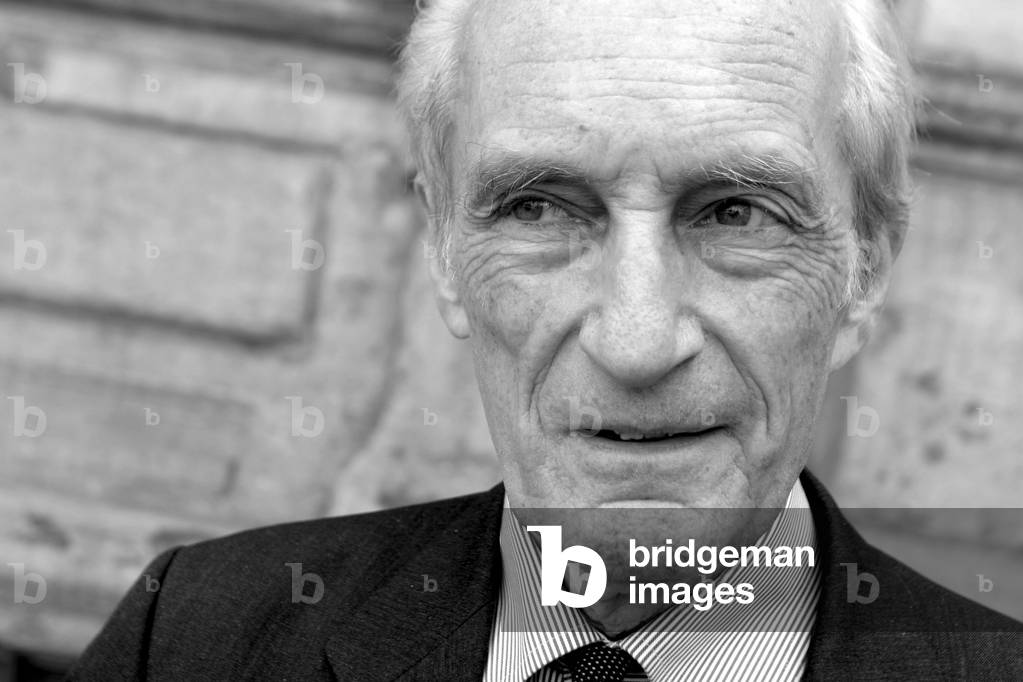 Portrait of the Dutch conductor and harpsichord player Gustav Leonhardt in 2008