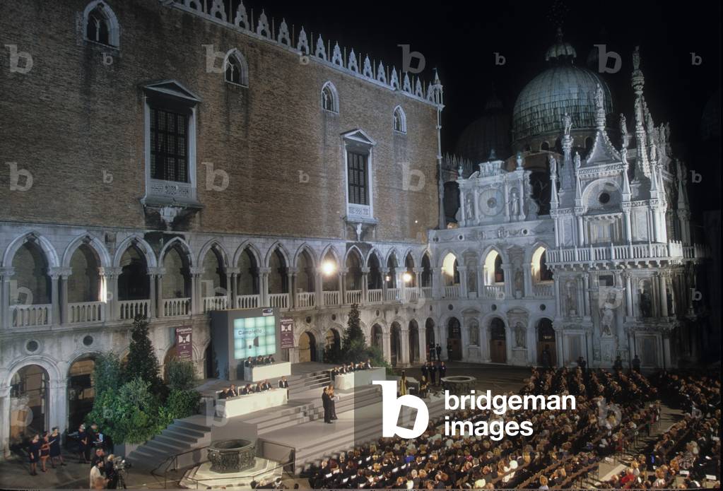 Venice, Doge's Palace, 1998. Awards ceremony of Campiello Literary Prize