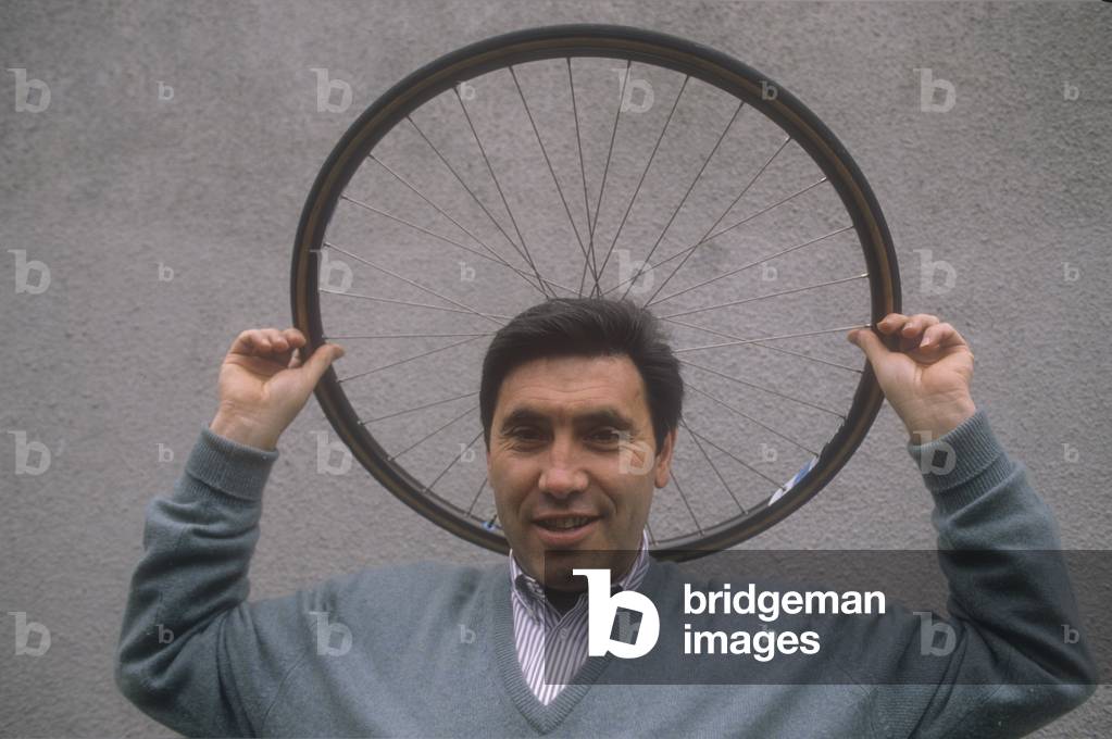 Brussels, 1990. Former cycling champion Eddy Merckx (photo)