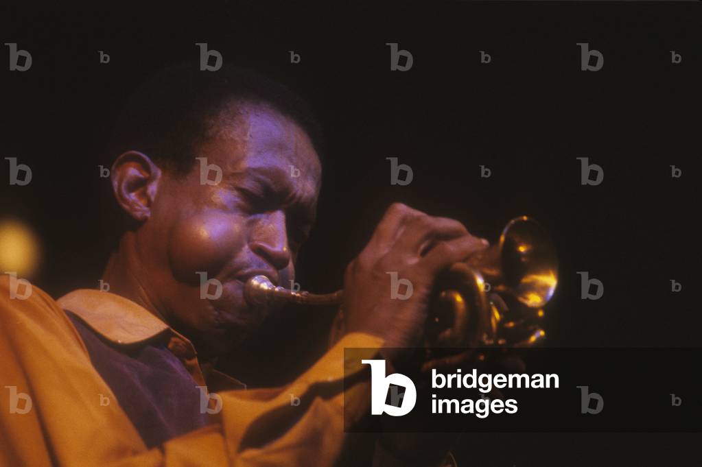 American jazz trumpetist Don Cherry performing (about 1985)/Il trombettista jazz Don Cherry in concerto (1985 circa) -