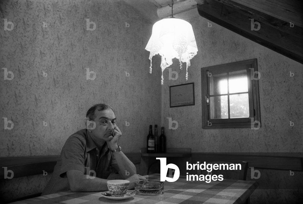 Portrait of the Italian writer Goffredo Parise, 1979.
