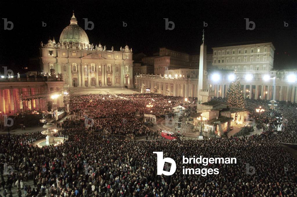 Vatican City, St. Peter's Square. New Year's Eve 2000