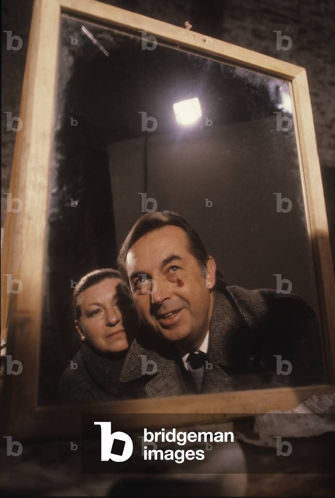 Venice, 1981. Artistic director of the Venice Carnival Maurizio Scaparro with set and costume designer Giulia Mafai (photo)