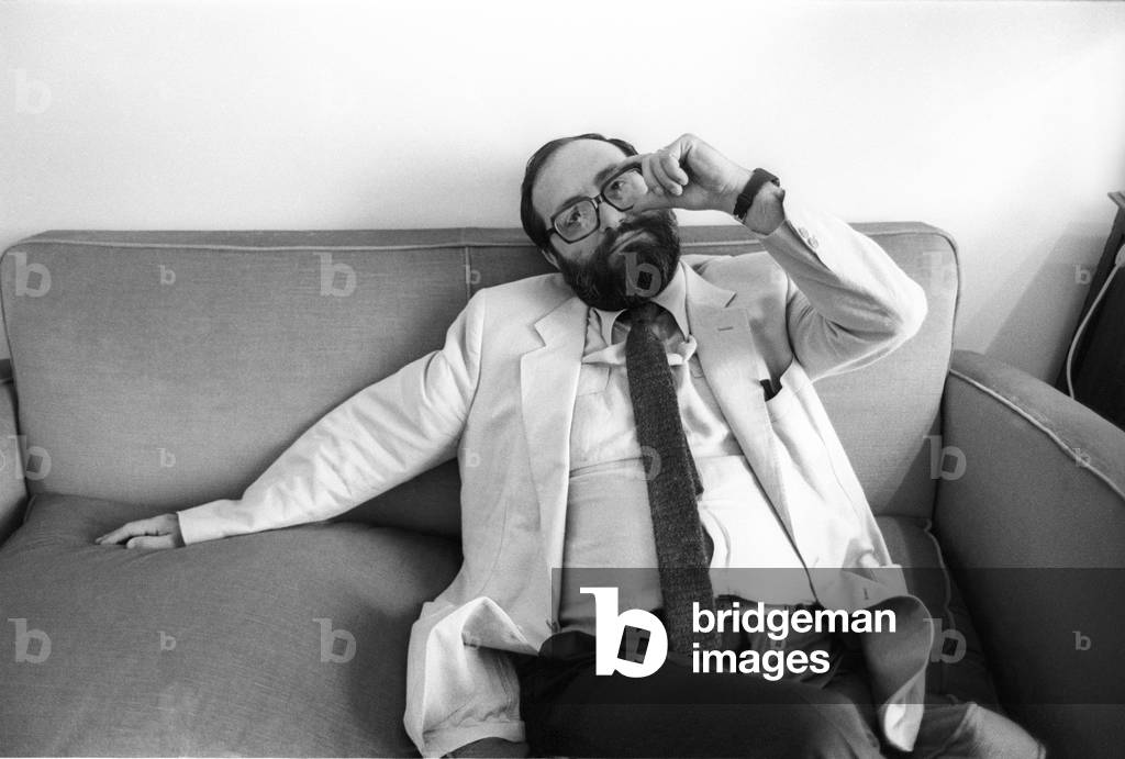 Milan, 1981. Italian emiologist and writer Umberto Eco (photo)