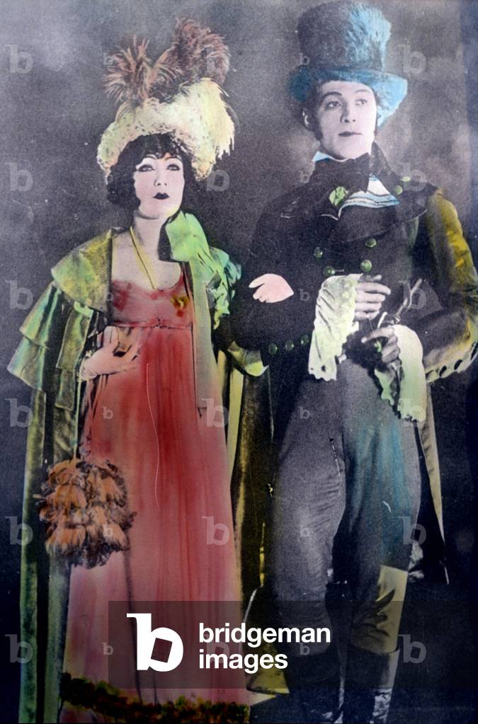 Italian comedian Rudolf (Rodolfo) Valentino and comedian Gloria Swanson in Sam Wood's 1922 film “Beyond the Rocks”