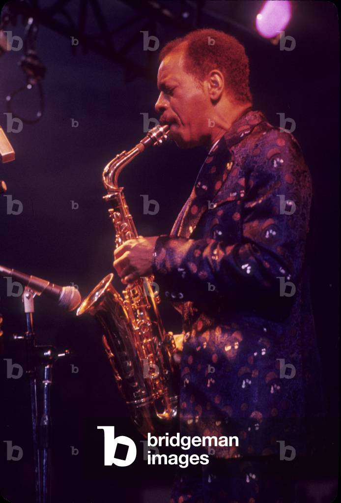 Milan, 1980. Jazz saxophonist Ornette Coleman in concert (photo)
