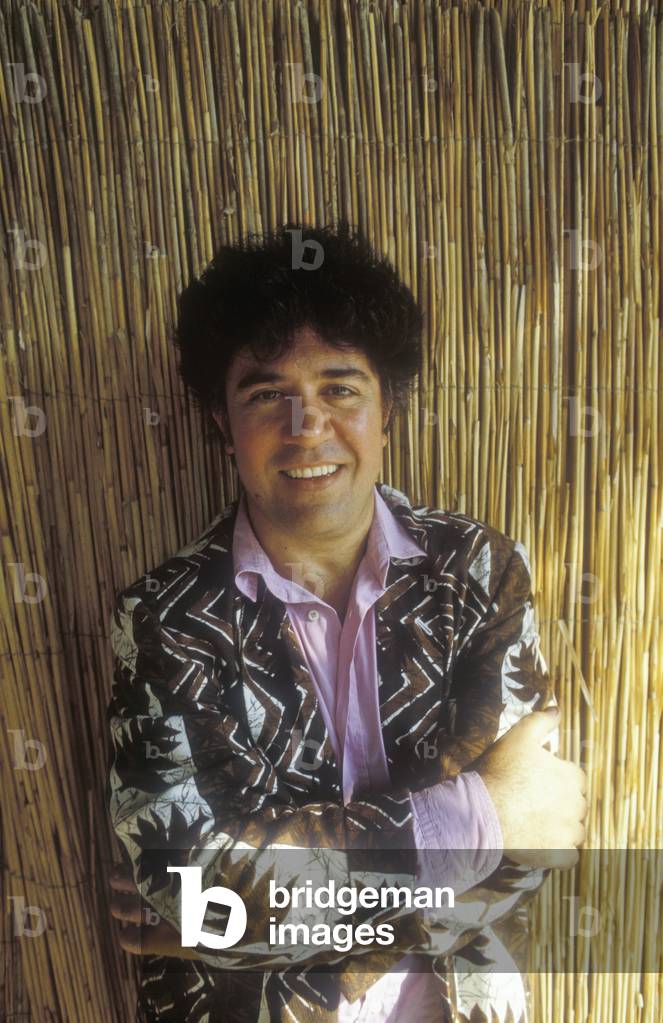 Spanish movie director Pedro Almodovar, Venice Lido 1988 (photo)