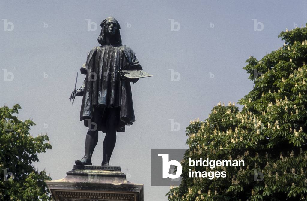 URBINO, Italy. Monument to painter Raffaello Sanzio