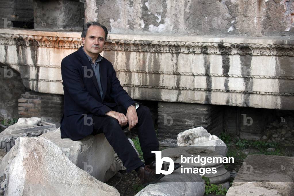 Festival of Literatures, Rome 2012. Italian poet Claudio Damiani at the Basilica of Maxentius/“” Festival Letterature””, Roma 2012. Il poeta Claudio Damiani nella Basilica di Massenzio -