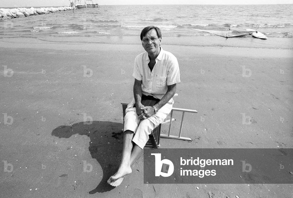 Venice Lido, Venice Film Festival 1991. Soviet-American director Andrei Mikhalkov-Konchalovsky/Lido di Venezia, Mostra del Cinema di Venezia 1991. He registered Andrei Mikhalkov-Konchalovsky -